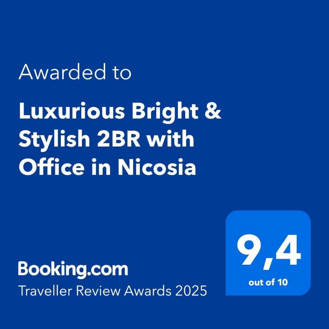 Luxurious Bright & Stylish 2Br With Office In Nicosia Nicósia Exterior foto